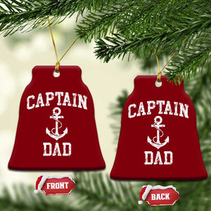 Captain Dad Ceramic Ornament Boat Pontoon Father Fishing Sailor TS11 Print Your Wear