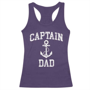 Captain Dad Racerback Tank Top Boat Pontoon Father Fishing Sailor TS11 Purple Print Your Wear