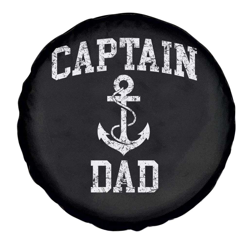 Captain Dad Spare Tire Cover Boat Pontoon Father Fishing Sailor TS11 Print Your Wear