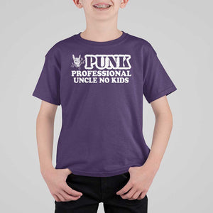 Funny Uncle T Shirt For Kid Professional Uncle No Kids Rock Hand Sign TS11 Purple Print Your Wear