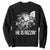 Funny Jesus Basketball Sweatshirt He Is Rizzin Sport Player Meme TS11 Black Print Your Wear