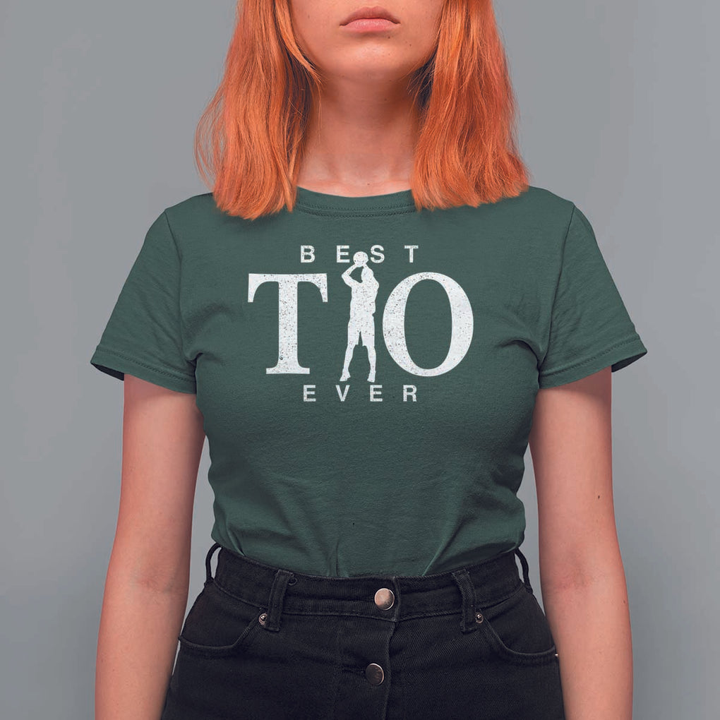 Funny Uncle Basketball T Shirt For Women Best Tio Ever Sport Player TS11 Dark Forest Green Print Your Wear