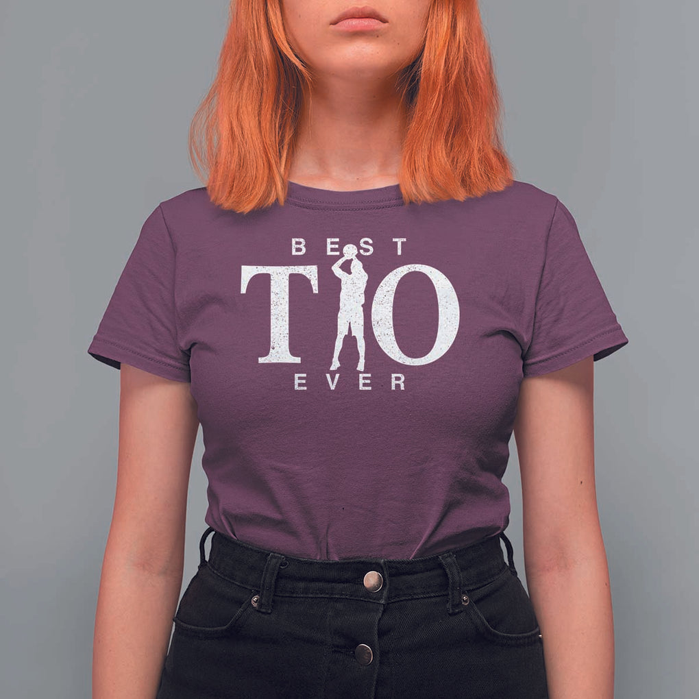 Funny Uncle Basketball T Shirt For Women Best Tio Ever Sport Player TS11 Maroon Print Your Wear