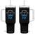 Funny Swimmer Tumbler With Handle Why Run When You Can Fly Pool Swimming Butterfly TS11 One Size: 40 oz Black Print Your Wear
