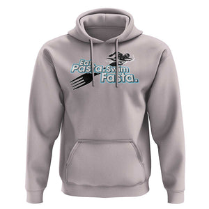 Funny Swimmer Hoodie Eat Pasta Swim Fasta Fork Swimming TS11 Ice Gray Print Your Wear