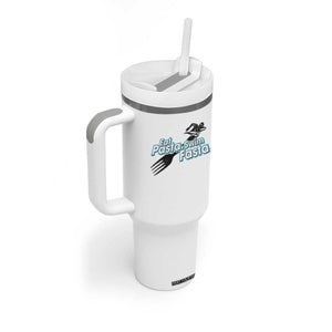 Funny Swimmer Tumbler With Handle Eat Pasta Swim Fasta Fork Swimming TS11 Print Your Wear