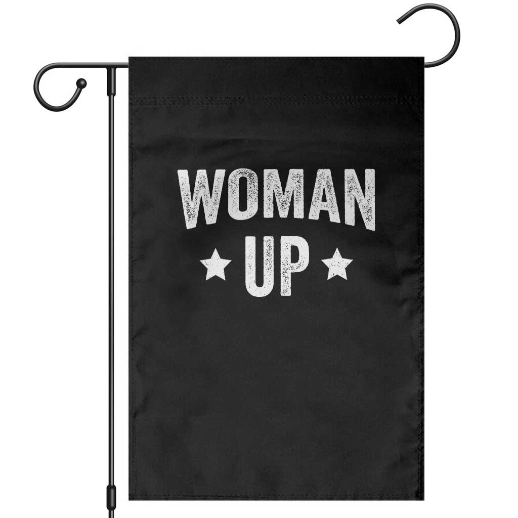 Funny Woman Up Garden Flag Fitness Gym Workout Feminist TS11 Black Print Your Wear