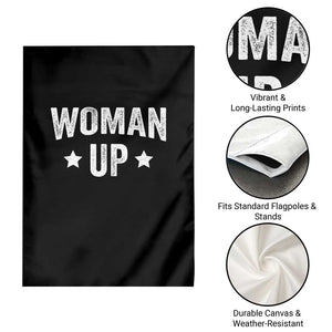 Funny Woman Up Garden Flag Fitness Gym Workout Feminist TS11 Print Your Wear