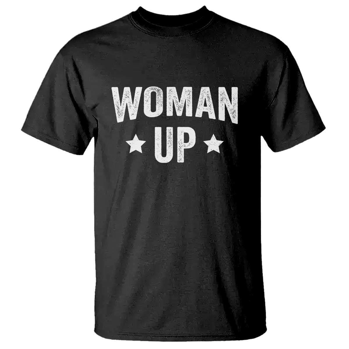 Woman Up T Shirt Fitness Gym Workout Feminist TS11 Black Print Your Wear