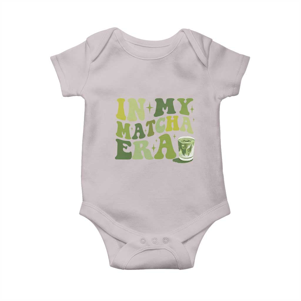 In My Matcha Era Baby Onesie Matcha Latte Lover TS11 Ice Gray Print Your Wear