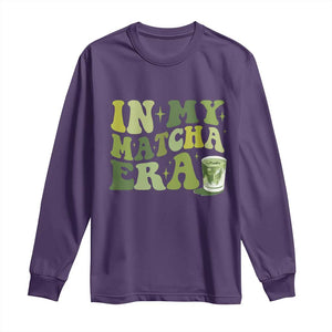In My Matcha Era Long Sleeve Shirt Matcha Latte Lover TS11 Purple Print Your Wear