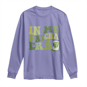 In My Matcha Era Long Sleeve Shirt Matcha Latte Lover TS11 Violet Print Your Wear
