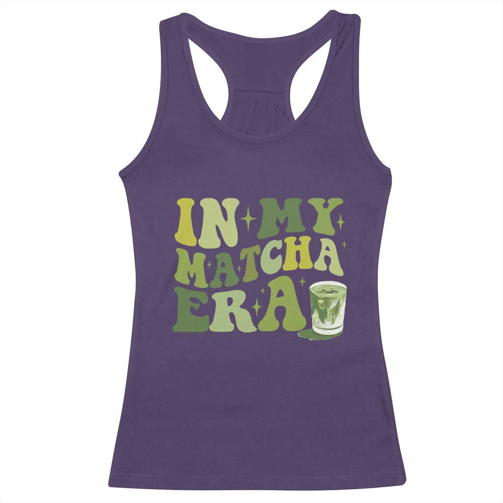 In My Matcha Era Racerback Tank Top Matcha Latte Lover TS11 Purple Print Your Wear