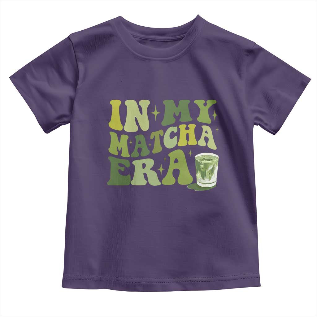 In My Matcha Era Toddler T Shirt Matcha Latte Lover TS11 Purple Print Your Wear