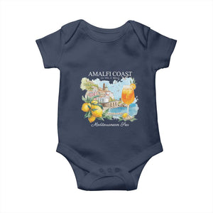 Amalfi Coast Italy Travel Baby Onesie La Vita E Bella Lemon Travel Souvenir TS11 Navy Print Your Wear