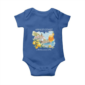 Amalfi Coast Italy Travel Baby Onesie La Vita E Bella Lemon Travel Souvenir TS11 Royal Blue Print Your Wear