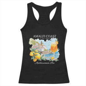 Amalfi Coast Italy Travel Racerback Tank Top La Vita E Bella Lemon Travel Souvenir TS11 Black Print Your Wear
