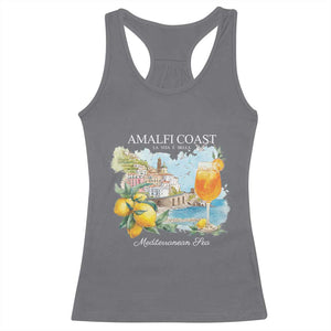 Amalfi Coast Italy Travel Racerback Tank Top La Vita E Bella Lemon Travel Souvenir TS11 Charcoal Print Your Wear