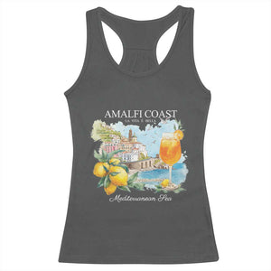 Amalfi Coast Italy Travel Racerback Tank Top La Vita E Bella Lemon Travel Souvenir TS11 Dark Heather Print Your Wear
