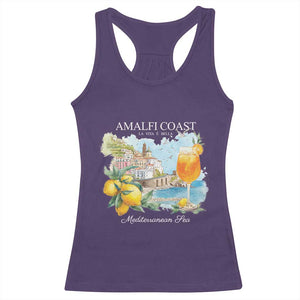 Amalfi Coast Italy Travel Racerback Tank Top La Vita E Bella Lemon Travel Souvenir TS11 Purple Print Your Wear