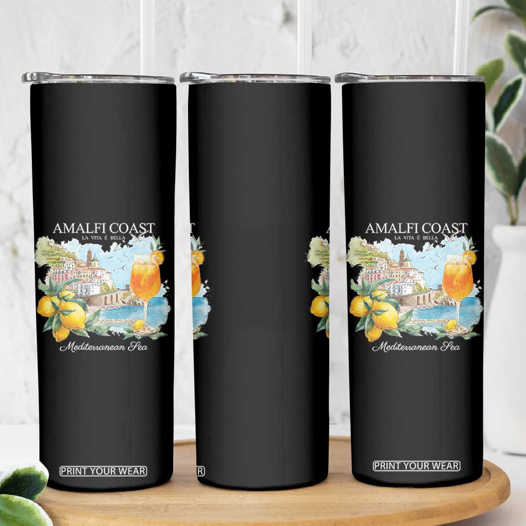 Amalfi Coast Italy Travel Skinny Tumbler La Vita E Bella Lemon Travel Souvenir TS11 Print Your Wear