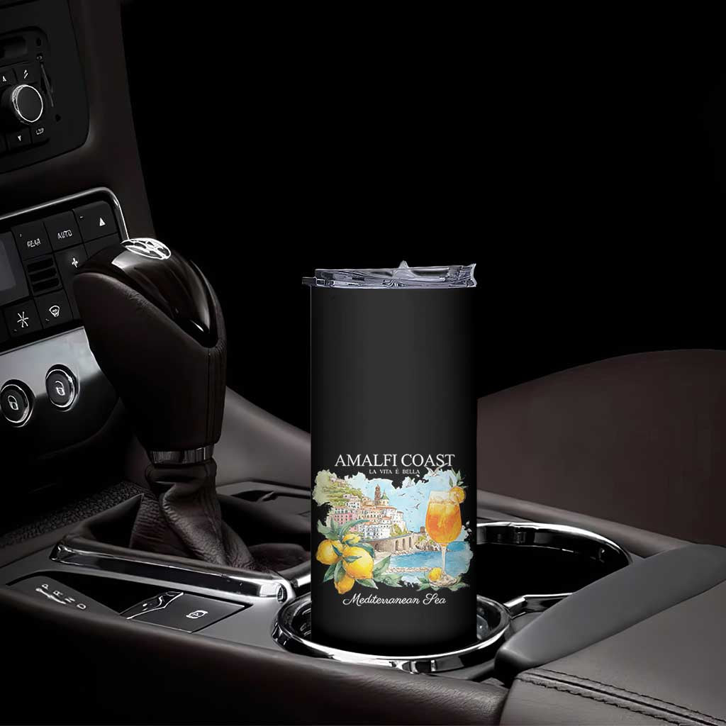 Amalfi Coast Italy Travel Skinny Tumbler La Vita E Bella Lemon Travel Souvenir TS11 Print Your Wear