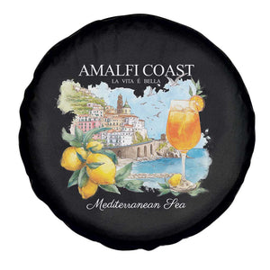Amalfi Coast Italy Travel Spare Tire Cover La Vita E Bella Lemon Travel Souvenir TS11 Print Your Wear