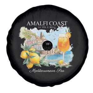 Amalfi Coast Italy Travel Spare Tire Cover La Vita E Bella Lemon Travel Souvenir TS11 Print Your Wear