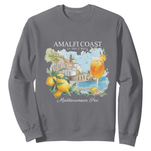 Amalfi Coast Italy Travel Sweatshirt La Vita E Bella Lemon Travel Souvenir TS11 Charcoal Print Your Wear