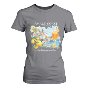 Amalfi Coast Italy Travel T Shirt For Women La Vita E Bella Lemon Travel Souvenir TS11 Charcoal Print Your Wear