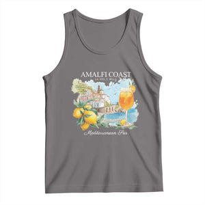 Amalfi Coast Italy Travel Tank Top La Vita E Bella Lemon Travel Souvenir TS11 Deep Heather Print Your Wear