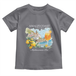 Amalfi Coast Italy Travel Toddler T Shirt La Vita E Bella Lemon Travel Souvenir TS11 Charcoal Print Your Wear