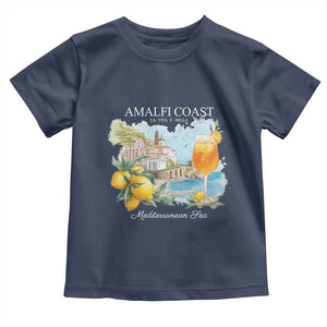 Amalfi Coast Italy Travel Toddler T Shirt La Vita E Bella Lemon Travel Souvenir TS11 Navy Print Your Wear