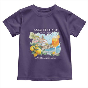 Amalfi Coast Italy Travel Toddler T Shirt La Vita E Bella Lemon Travel Souvenir TS11 Purple Print Your Wear