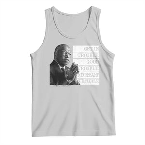 John Lewis Tank Top Get In Good Necessary Trouble Social Justice TS11 Ash Print Your Wear