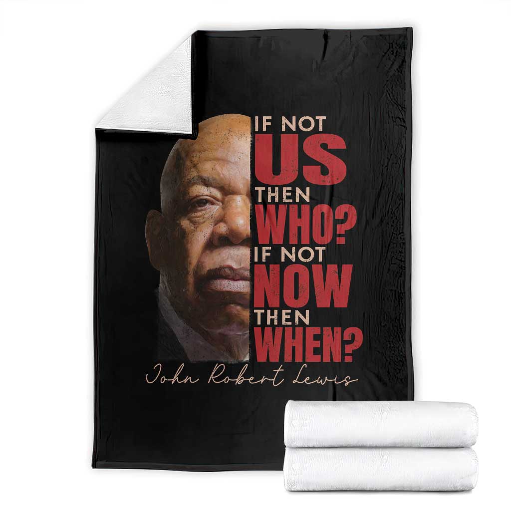 John Lewis Throw Blanket If Not Us Then Who If Not Now Then When TS11 Black Print Your Wear
