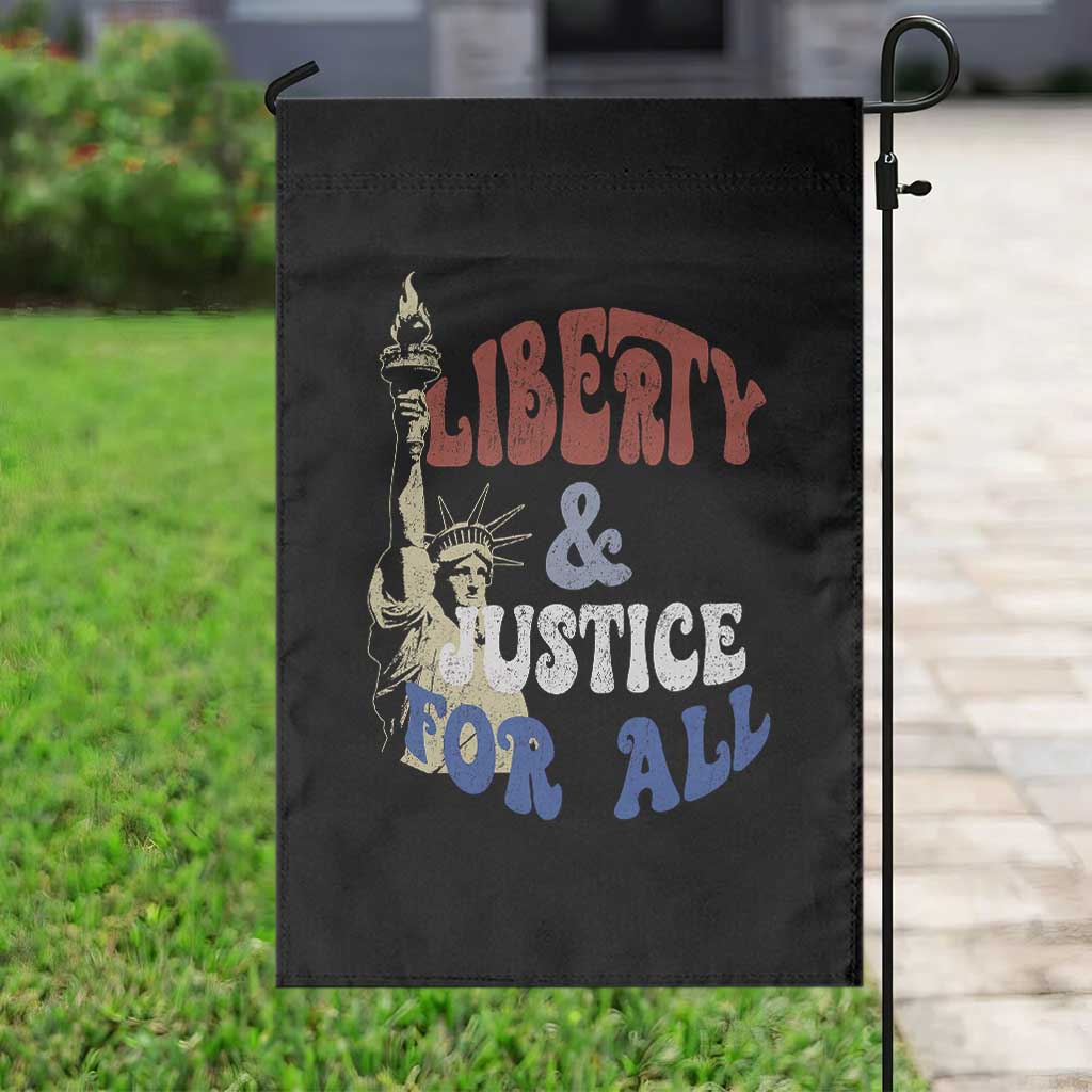 Funny 4th of July Liberty And Justice For All Garden Flag Statue Of Liberty TS11 Print Your Wear