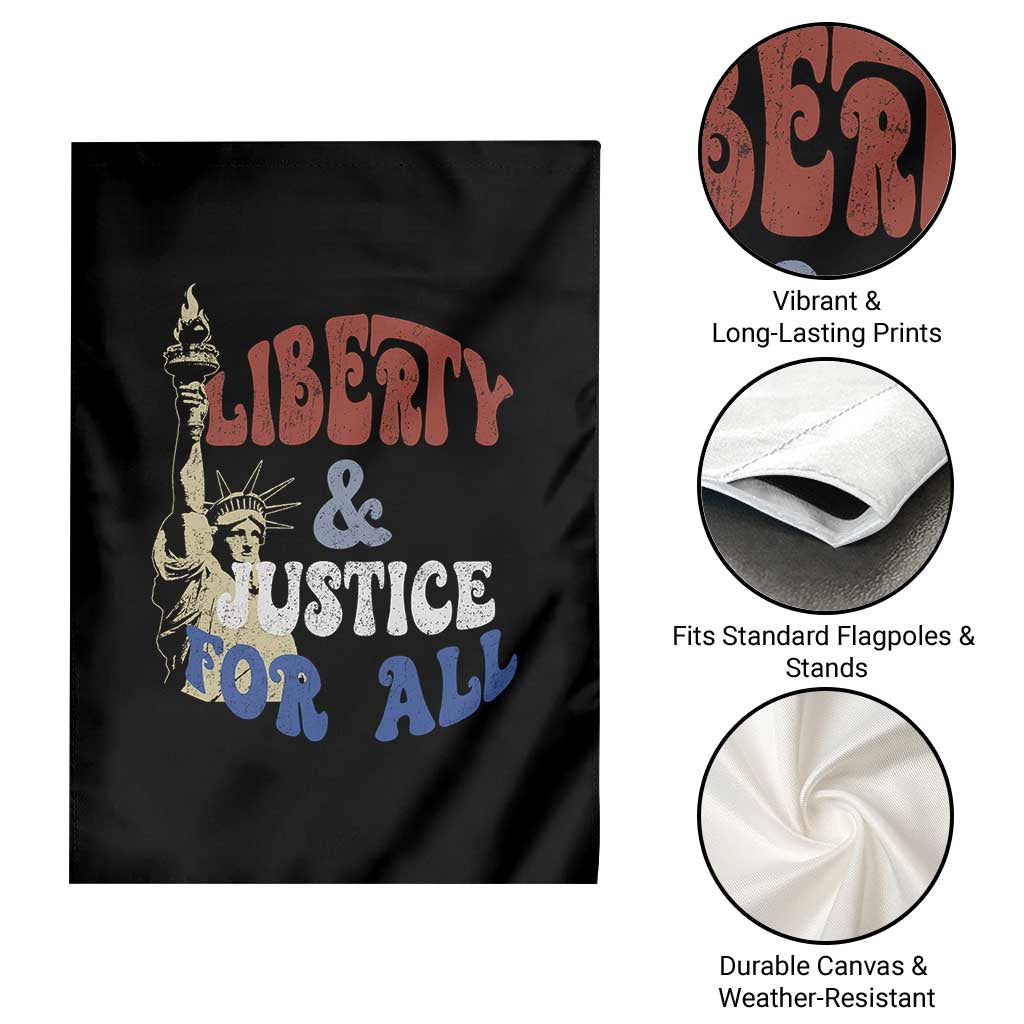 Funny 4th of July Liberty And Justice For All Garden Flag Statue Of Liberty TS11 Print Your Wear