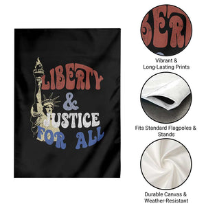 Funny 4th of July Liberty And Justice For All Garden Flag Statue Of Liberty TS11 Print Your Wear