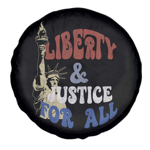 Funny 4th of July Liberty And Justice For All Spare Tire Cover Statue Of Liberty TS11 Print Your Wear
