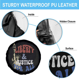 Funny 4th of July Liberty And Justice For All Spare Tire Cover Statue Of Liberty TS11 Print Your Wear