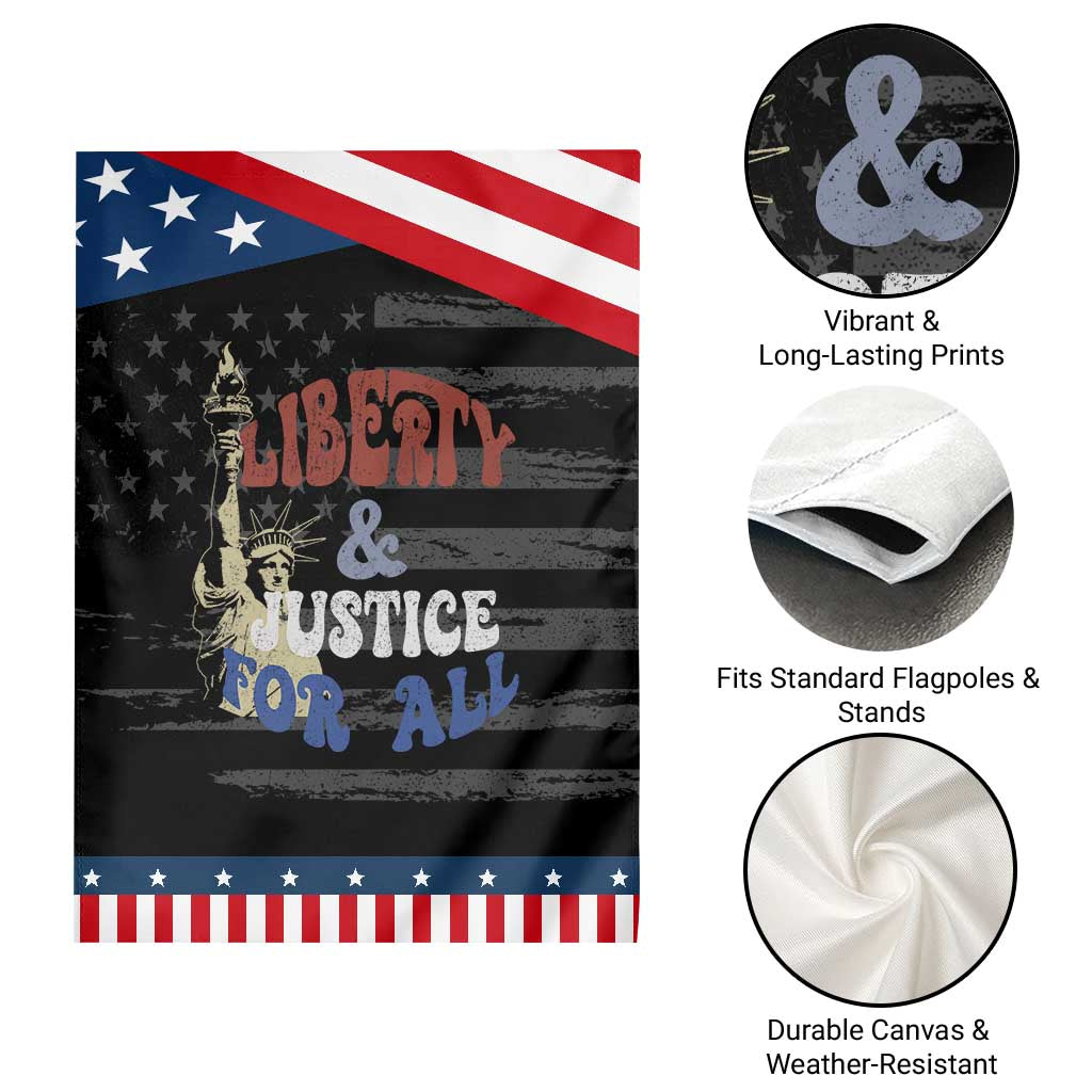 Funny 4th of July Liberty And Justice For All Garden Flag Statue Of Liberty TS11 Print Your Wear
