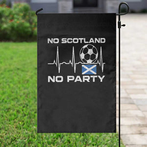 No Scotland No Party Garden Flag Scotland Football Proud Scottish Fan