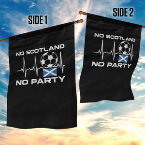 No Scotland No Party Garden Flag Scotland Football Proud Scottish Fan