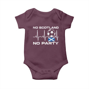No Scotland No Party Baby Onesie Scotland Football Proud Scottish Fan