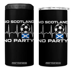 No Scotland No Party 4 in 1 Can Cooler Tumbler Scotland Football Proud Scottish Fan