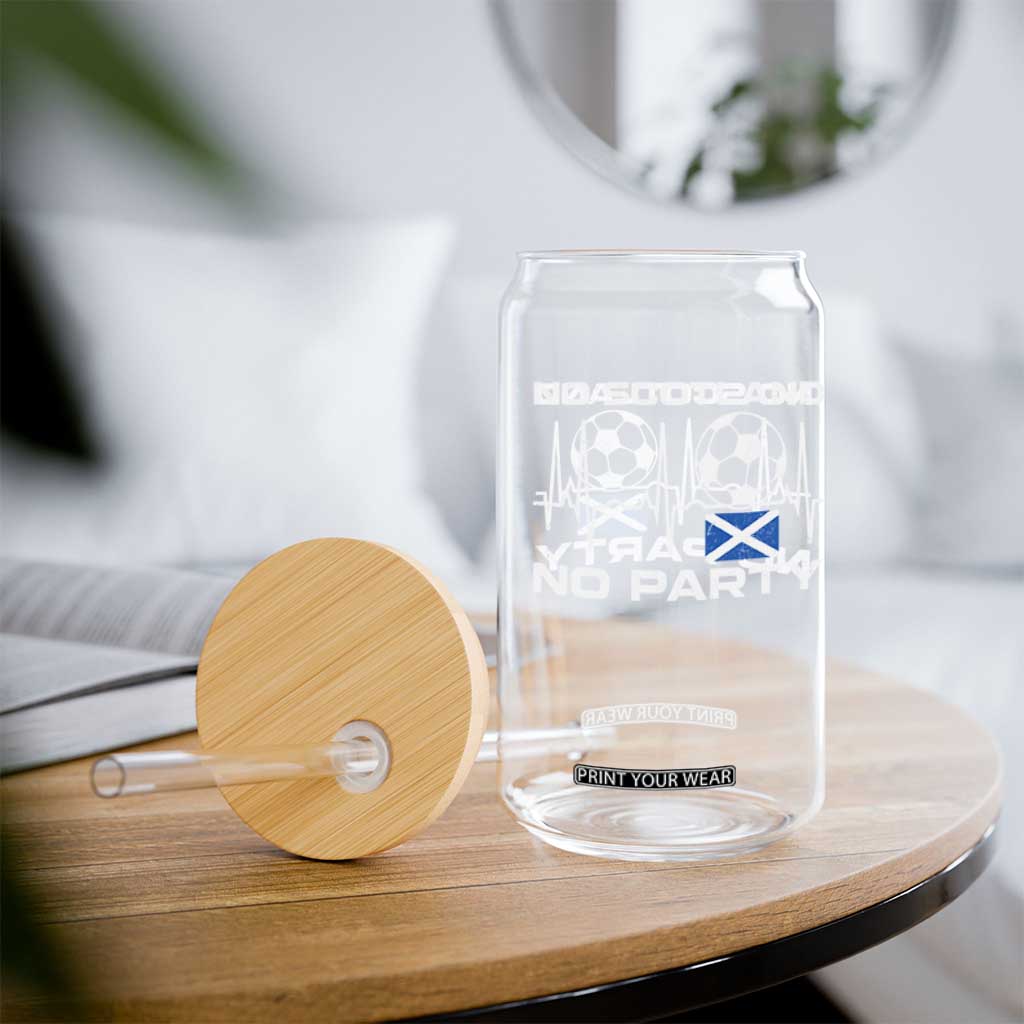 No Scotland No Party Glass Can Scotland Football Proud Scottish Fan