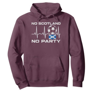 No Scotland No Party Hoodie Scotland Football Proud Scottish Fan