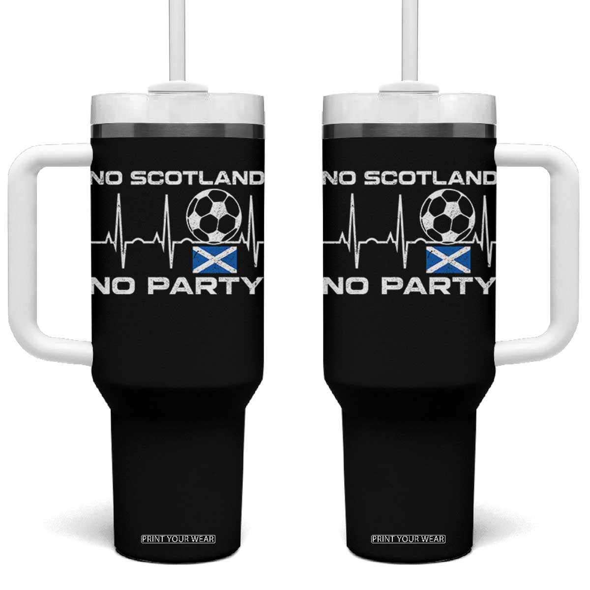 No Scotland No Party Tumbler With Handle Scotland Football Proud Scottish Fan