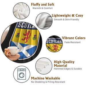 Scottish Rampant Lion Scotland Coat of Arms National Pride Throw Blanket TS11 Print Your Wear